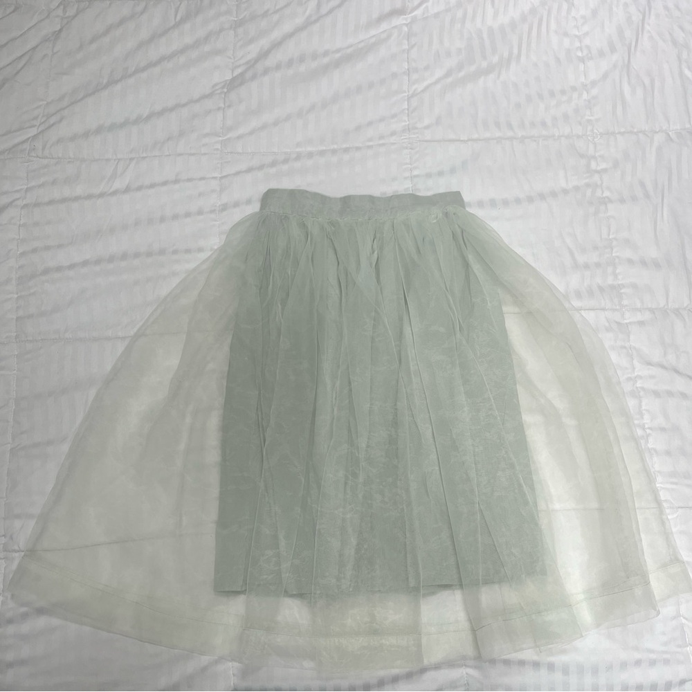 Mint green fairy/fae midi skirt